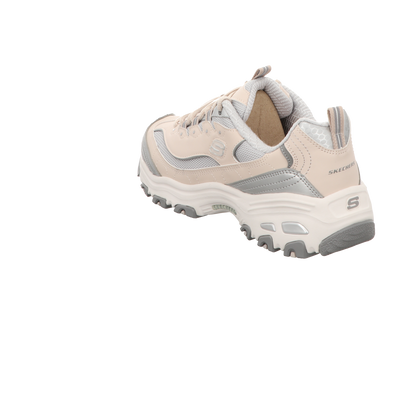 Skechers Damen Schnürschuh D'lites Chromatic in beige