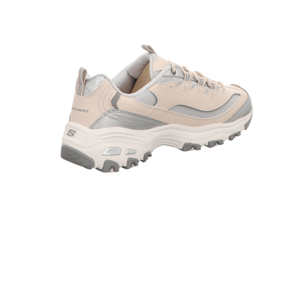 Skechers Damen Schnürschuh D'lites Chromatic in beige