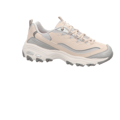 Skechers Damen Schnürschuh D'lites Chromatic in beige