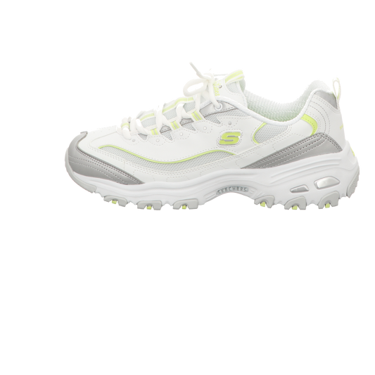 Skechers Damen Schnürschuh D'lites Chromatic in weiss