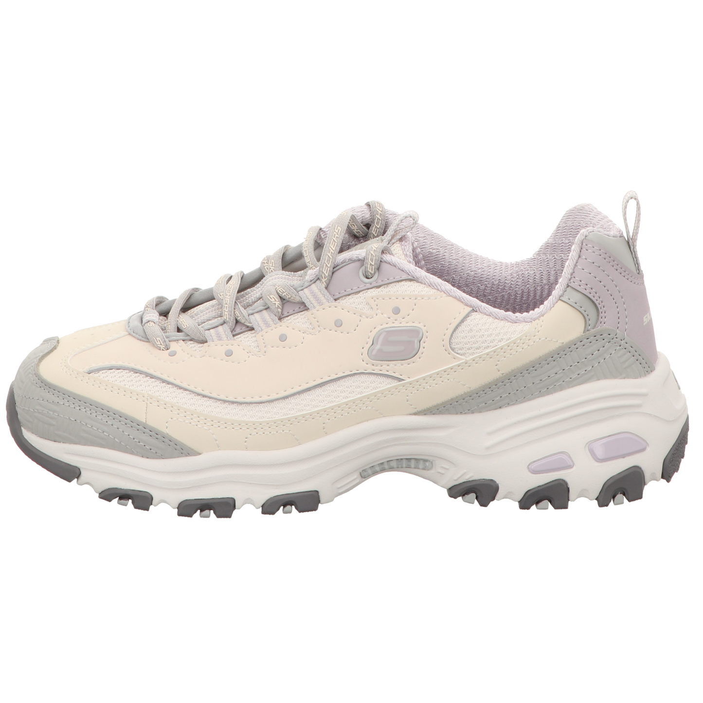 Skechers Damen Schnürschuh D'lites in beige