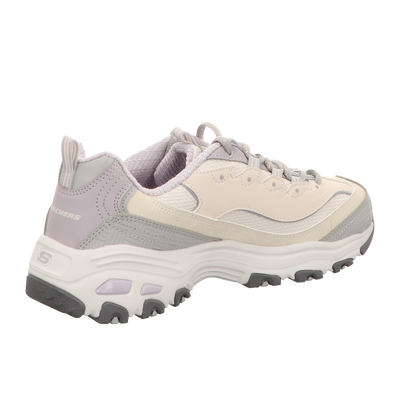 Skechers Damen Schnürschuh D'lites in beige