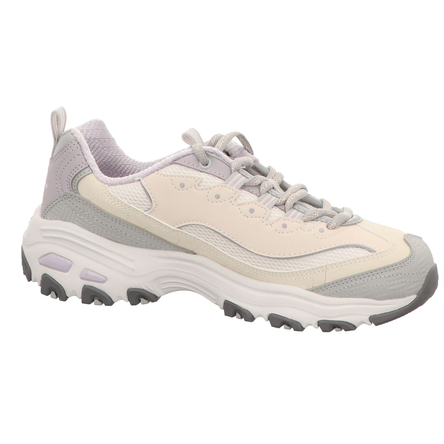 Skechers Damen Schnürschuh D'lites in beige