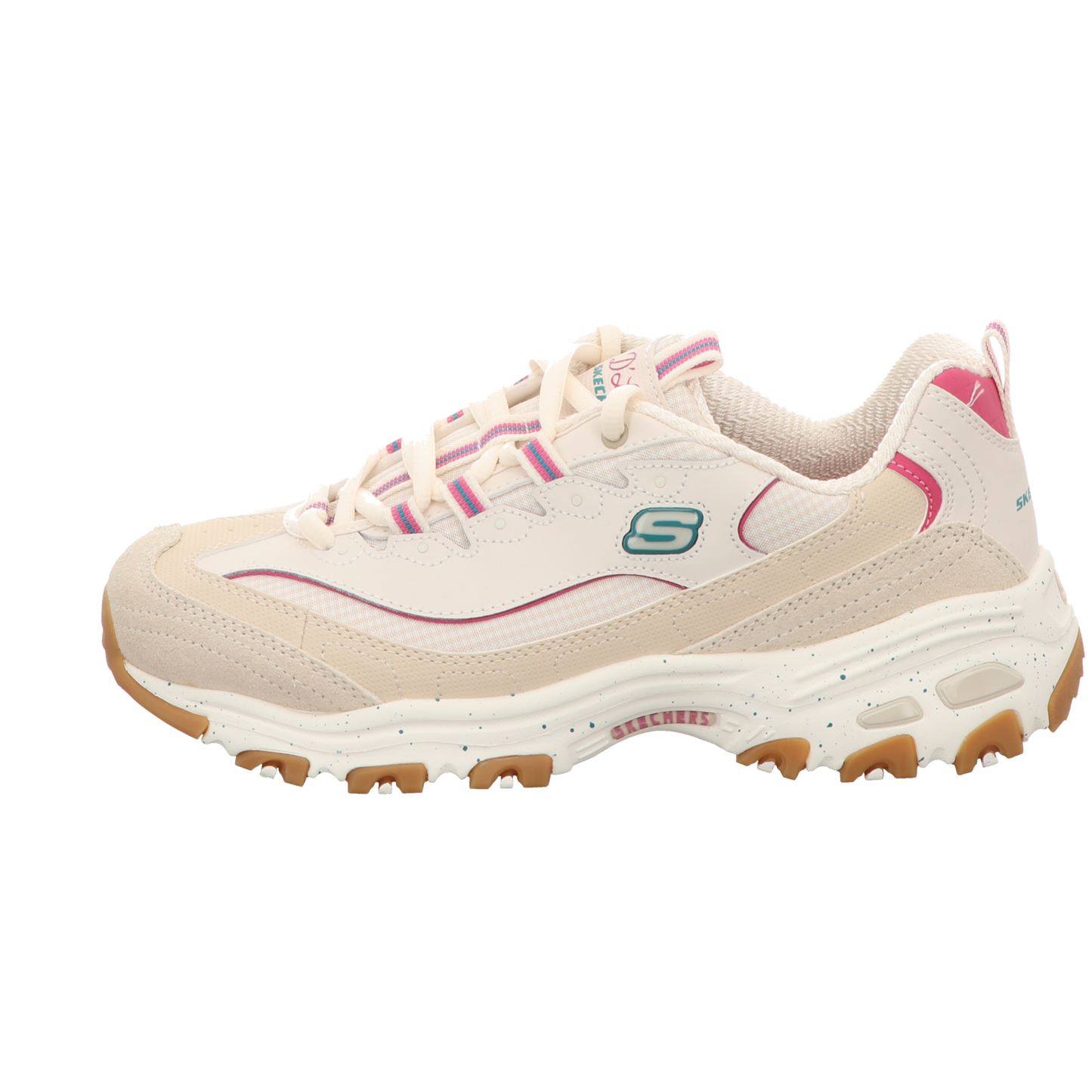 Skechers Damen Schnürschuh D'lites Bold Views in beige