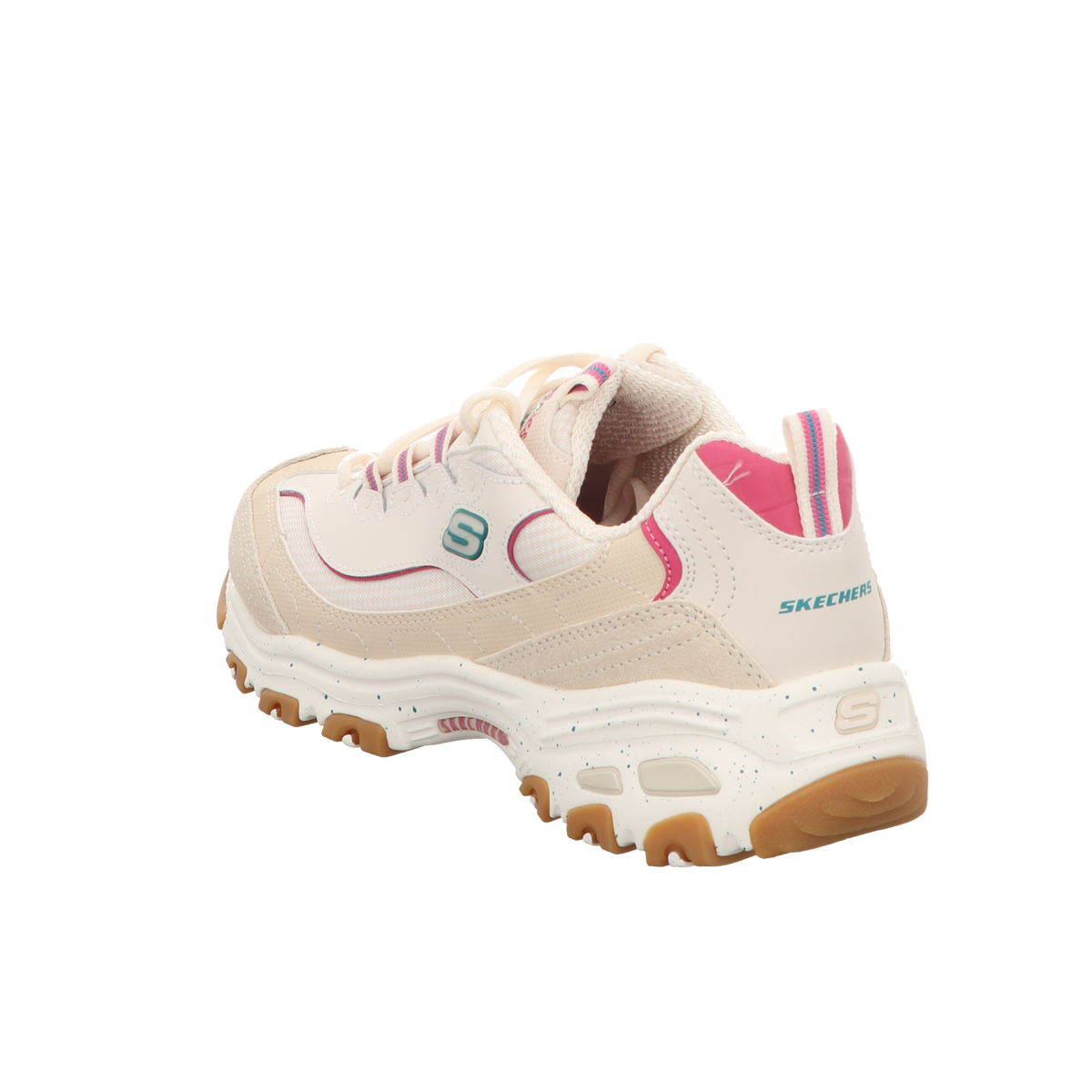Skechers Damen Schnürschuh D'lites Bold Views in beige