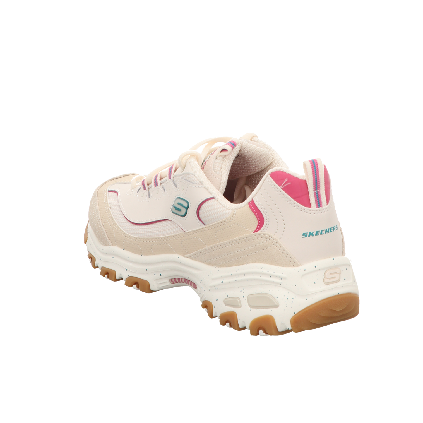 Skechers Damen Schnürschuh D'lites Bold Views in beige