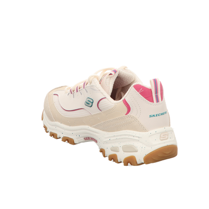 Skechers Damen Schnürschuh D'lites Bold Views in beige