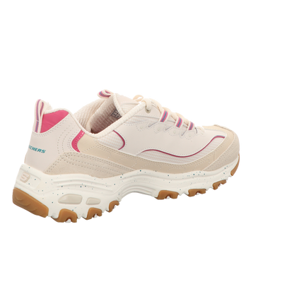 Skechers Damen Schnürschuh D'lites Bold Views in beige
