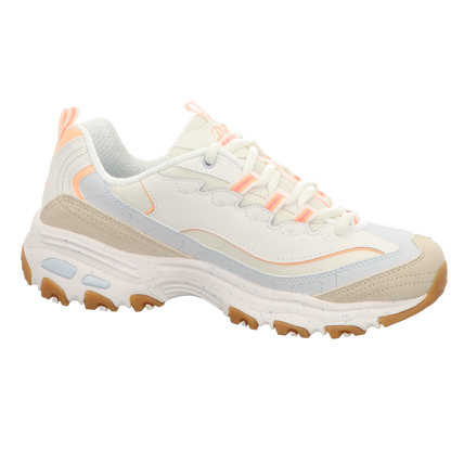 Skechers Damen Schnürschuh D'lites Bold Views in beige