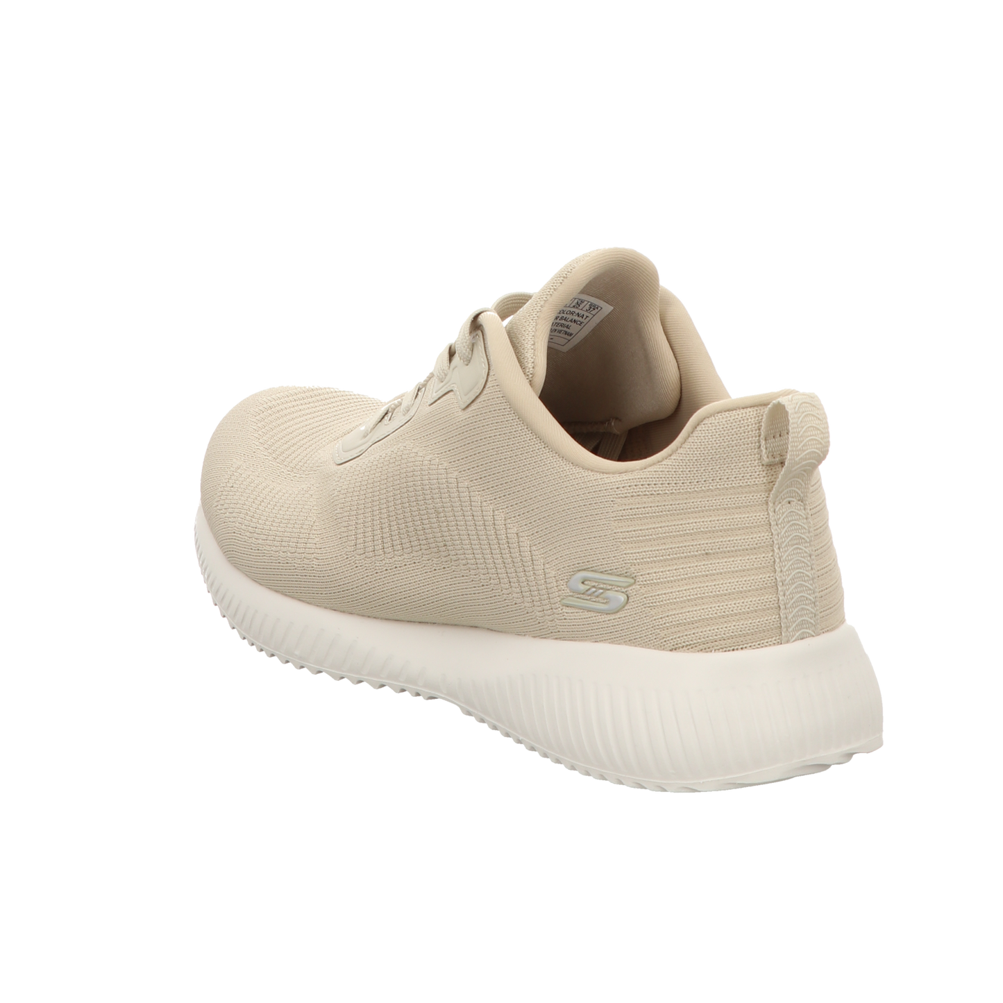 Skechers Damen Schnürschuh Bobs Sport Squad Tough Talk in beige