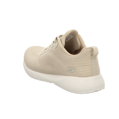 Skechers Damen Schnürschuh Bobs Sport Squad Tough Talk in beige