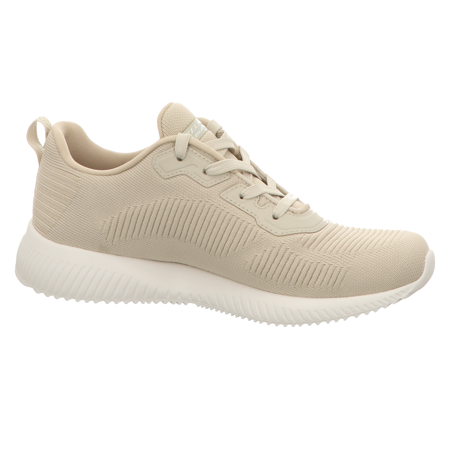 Skechers Damen Schnürschuh Bobs Sport Squad Tough Talk in beige