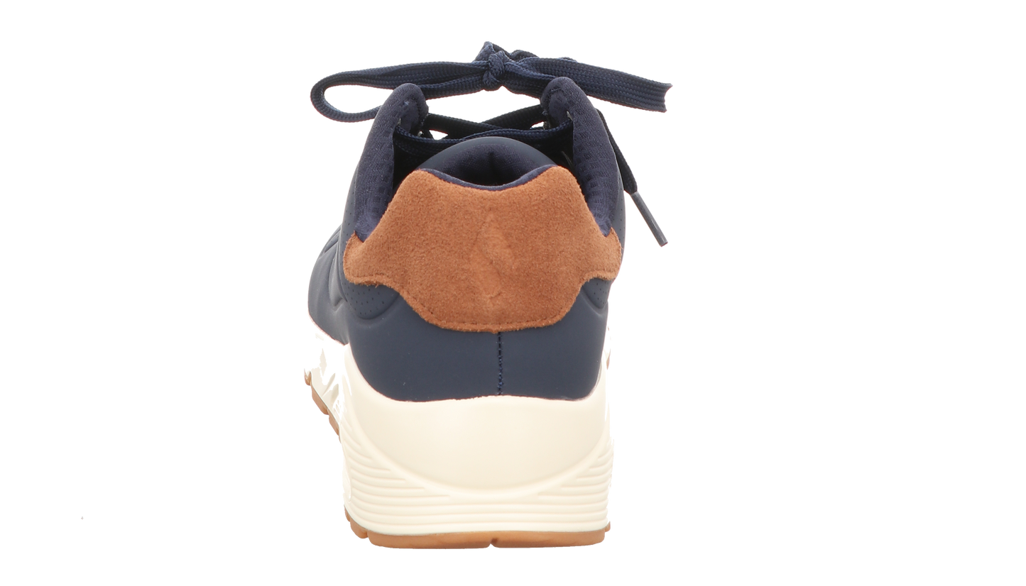 Skechers Herren Schnürschuh Uno Suited On Air in blau