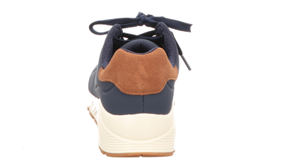 Skechers Herren Schnürschuh Uno Suited On Air in blau