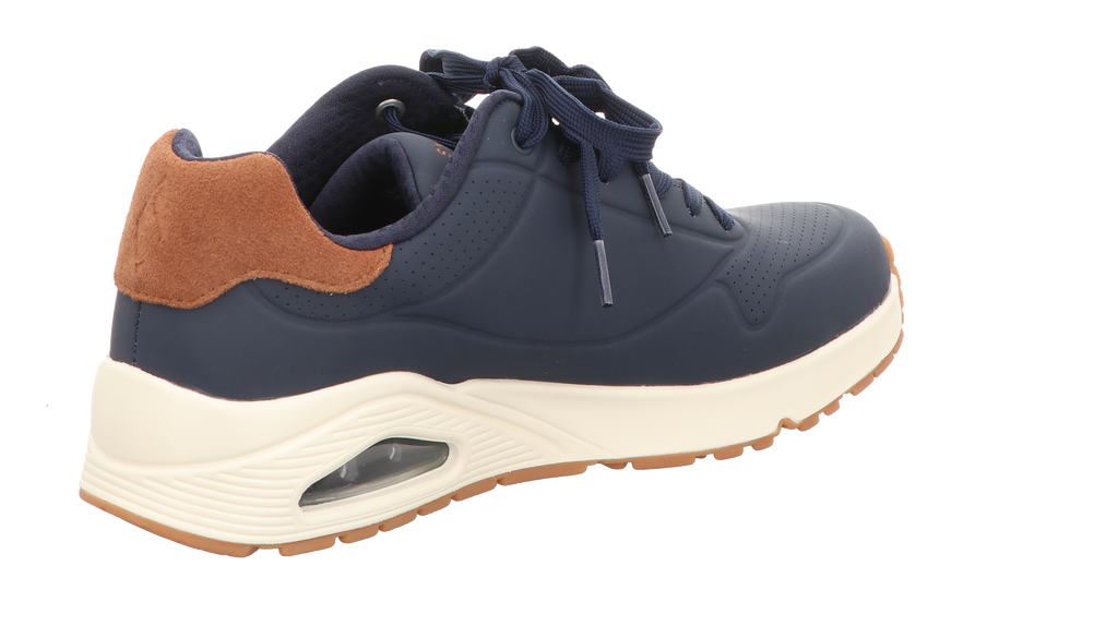 Skechers Herren Schnürschuh Uno Suited On Air in blau