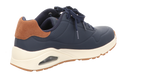 Skechers Herren Schnürschuh Uno Suited On Air in blau
