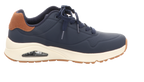 Skechers Herren Schnürschuh Uno Suited On Air in blau