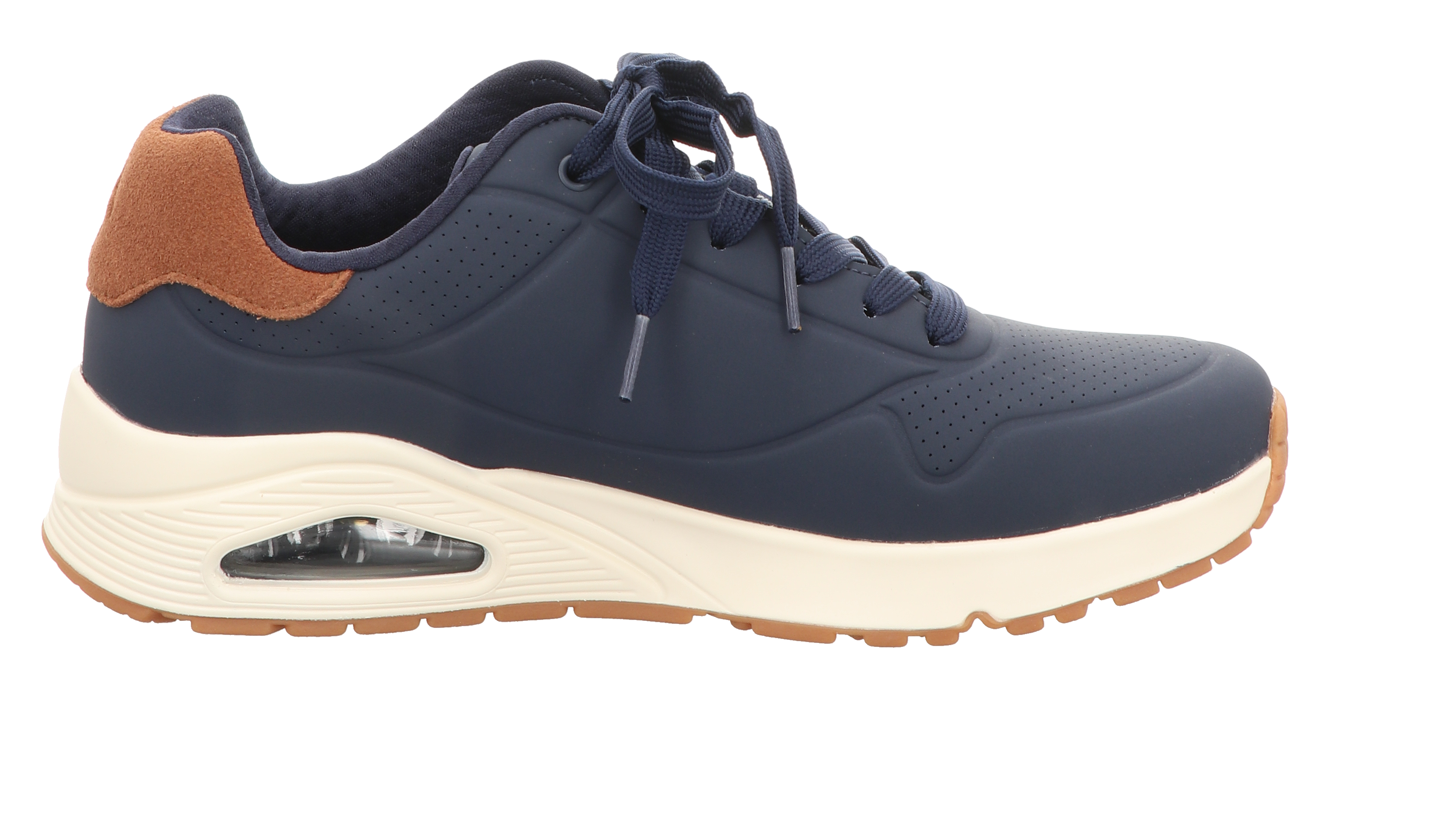 Skechers Herren Schnürschuh Uno Suited On Air in blau