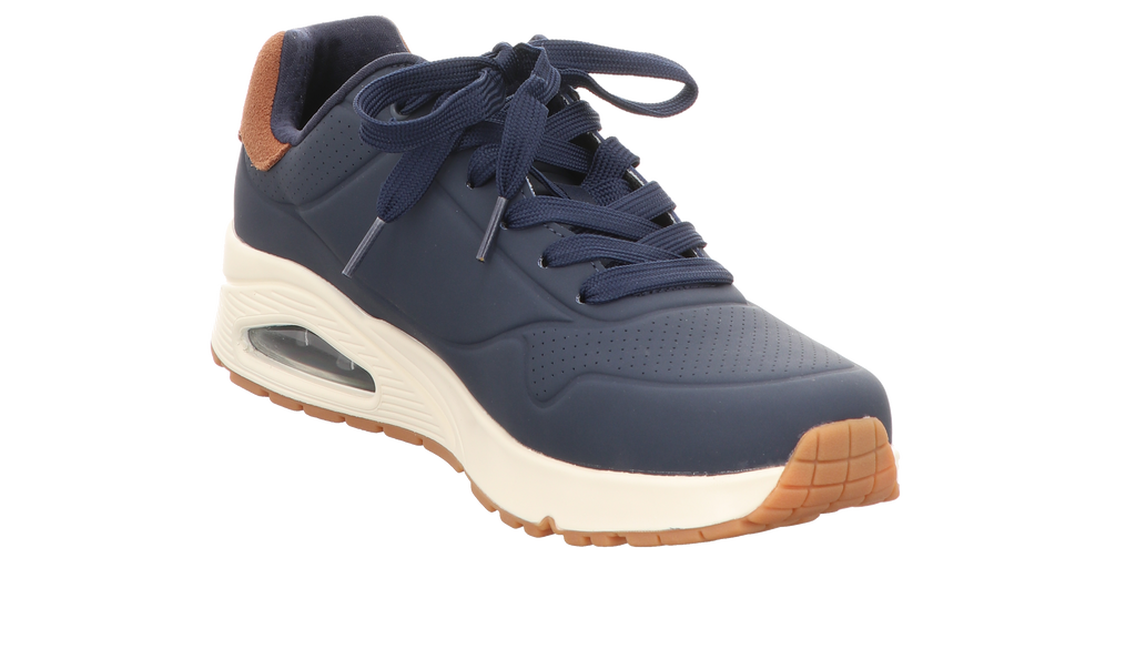 Skechers Herren Schnürschuh Uno Suited On Air in blau