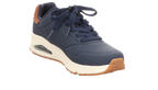 Skechers Herren Schnürschuh Uno Suited On Air in blau