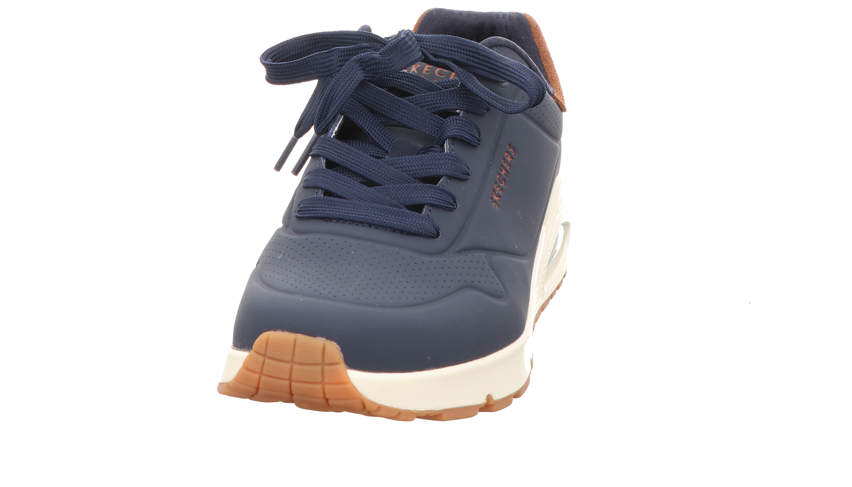 Skechers Herren Schnürschuh Uno Suited On Air in blau