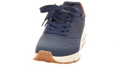 Skechers Herren Schnürschuh Uno Suited On Air in blau