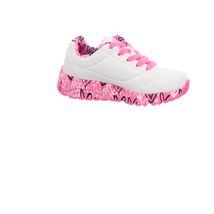 Skechers Damen Slipper Goldcrown Uno Lite-Love in weiss