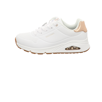 Skechers Damen Schnürschuh Uno Gen 1 Shimmer Away in weiss