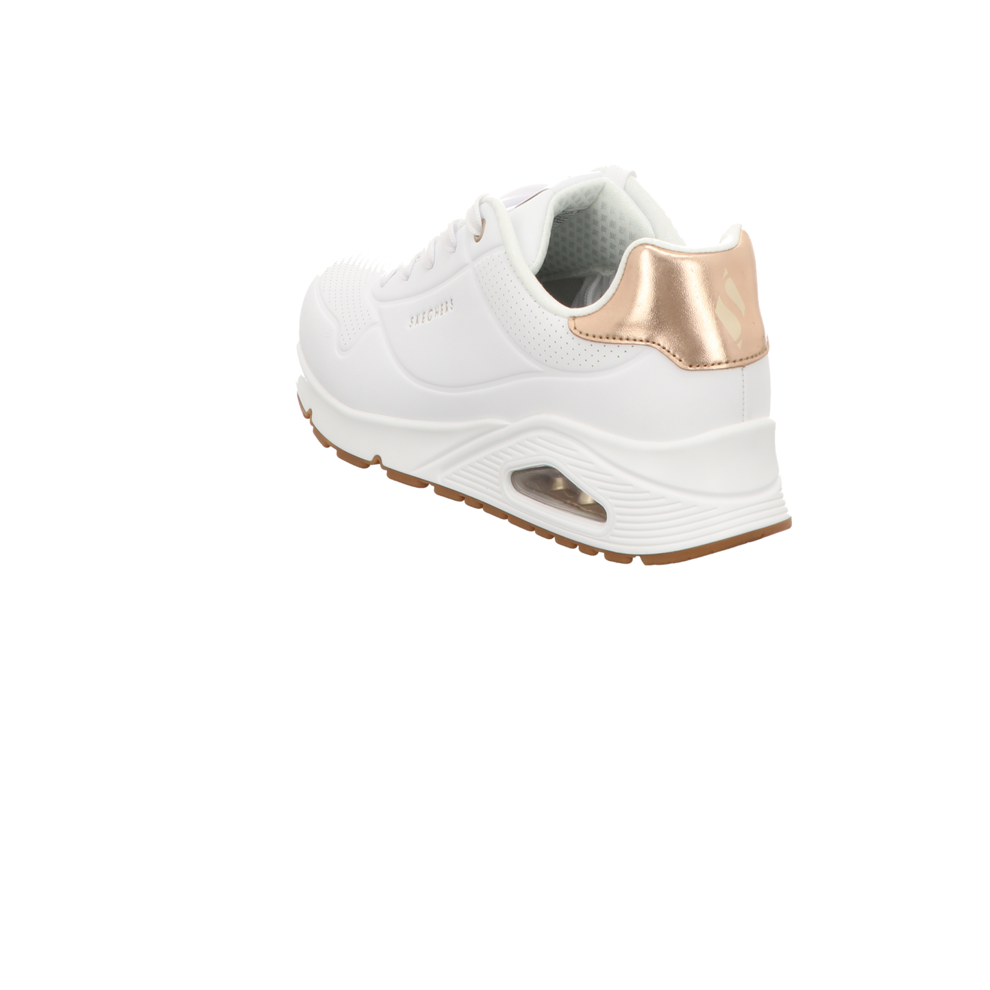 Skechers Damen Schnürschuh Uno Gen 1 Shimmer Away in weiss