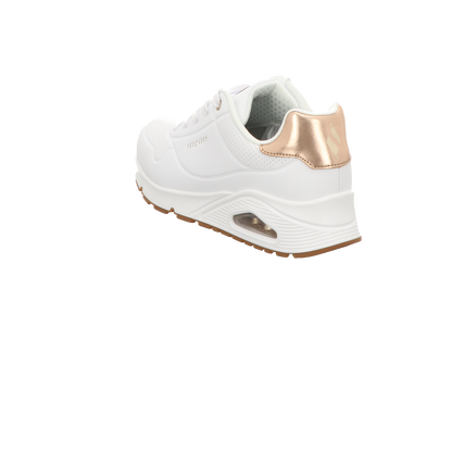 Skechers Damen Schnürschuh Uno Gen 1 Shimmer Away in weiss