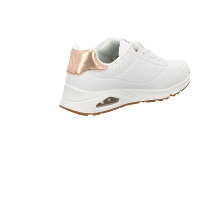 Skechers Damen Schnürschuh Uno Gen 1 Shimmer Away in weiss