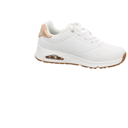 Skechers Damen Schnürschuh Uno Gen 1 Shimmer Away in weiss