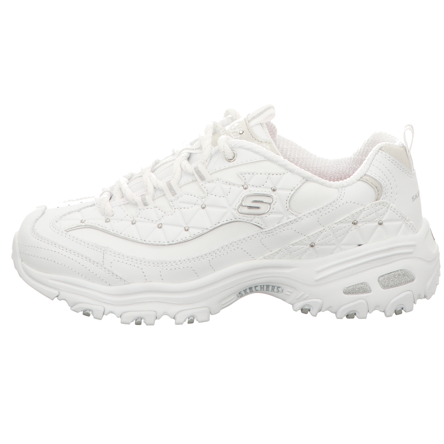 Skechers Damen Schnürschuh D'lites Glamour Feels in weiss