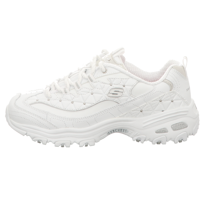 Skechers Damen Schnürschuh D'lites Glamour Feels in weiss