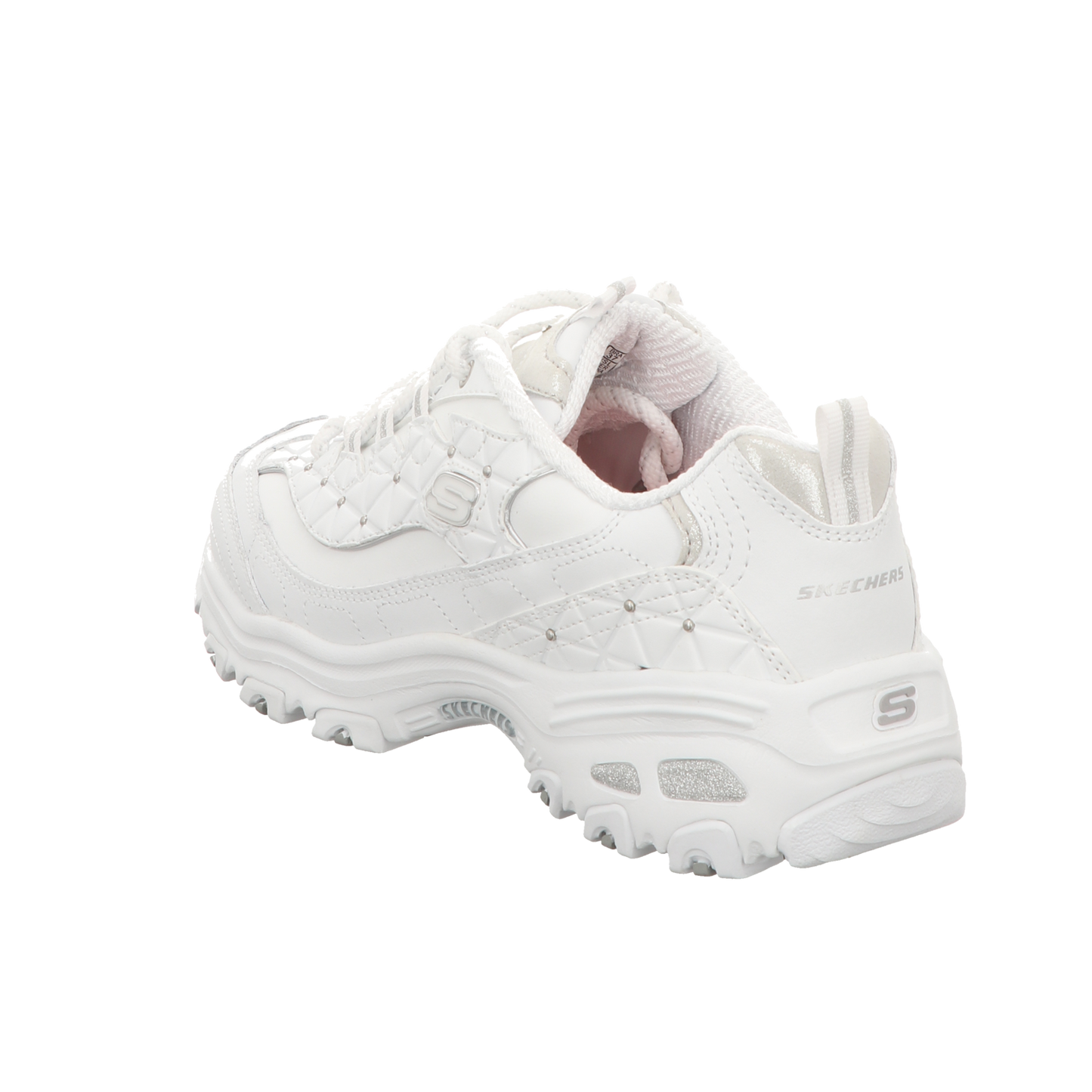 Skechers Damen Schnürschuh D'lites Glamour Feels in weiss