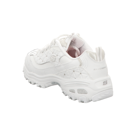 Skechers Damen Schnürschuh D'lites Glamour Feels in weiss