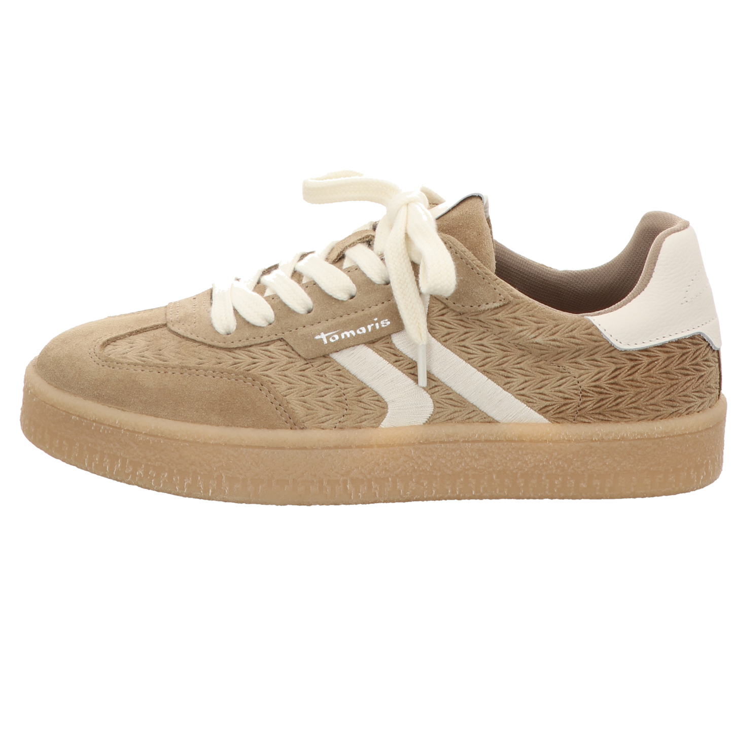 Tamaris Damen Schnürschuh M2372344 in taupe