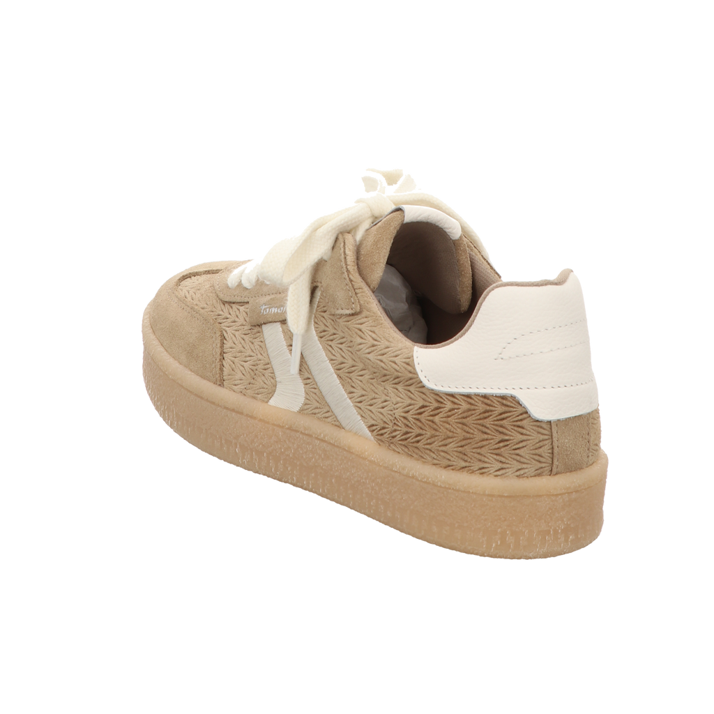 Tamaris Damen Schnürschuh M2372344 in taupe