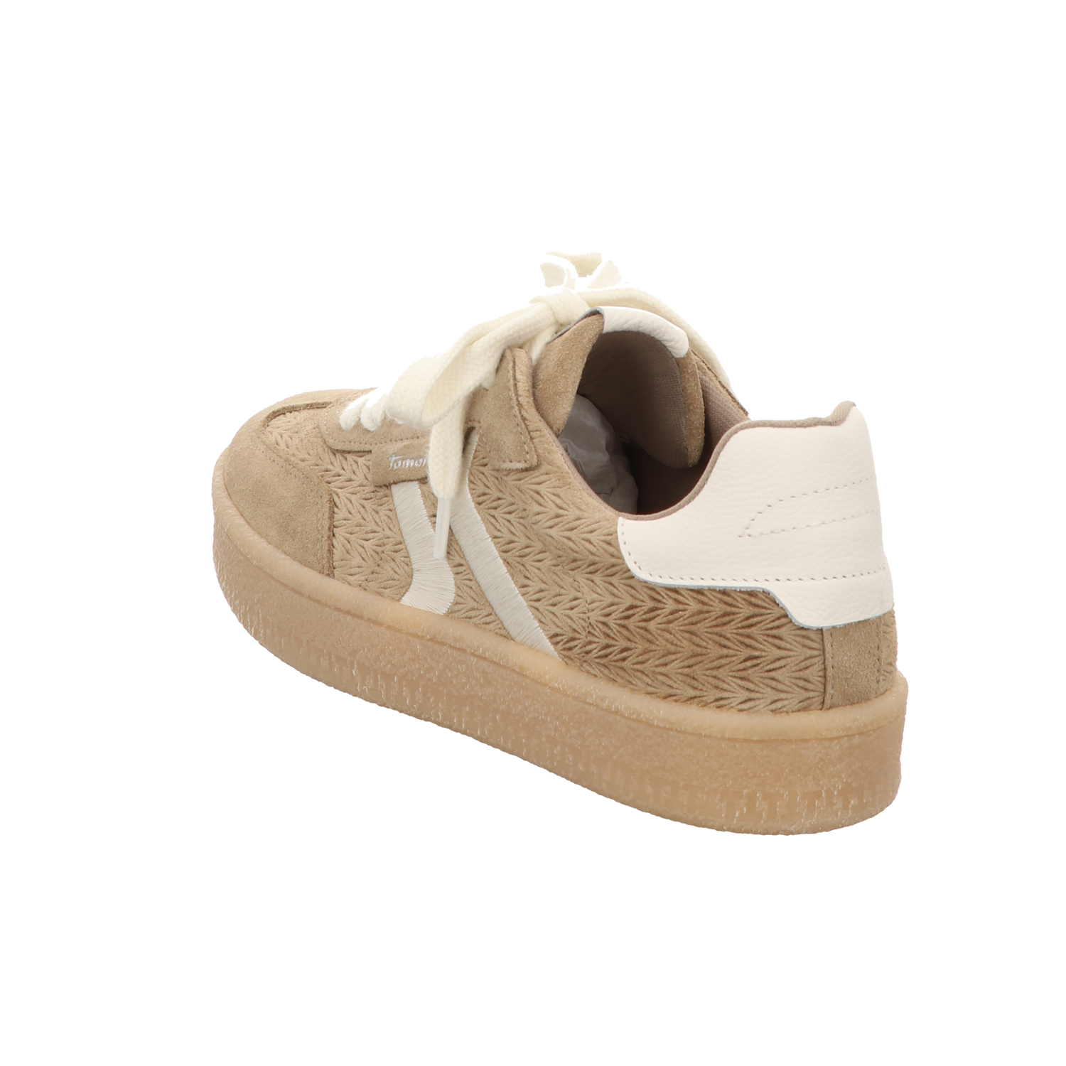 Tamaris Damen Schnürschuh M2372344 in taupe