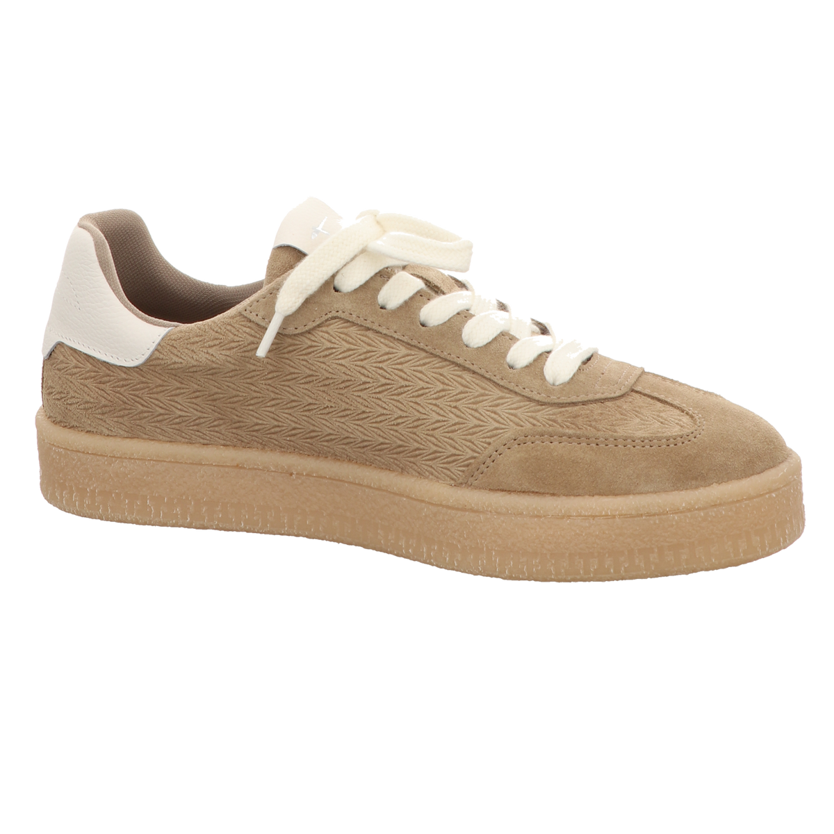 Tamaris Damen Schnürschuh M2372344 in taupe