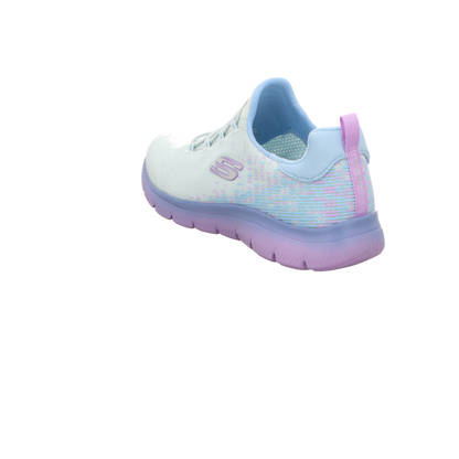 Skechers Damen Slipper Summits in blau