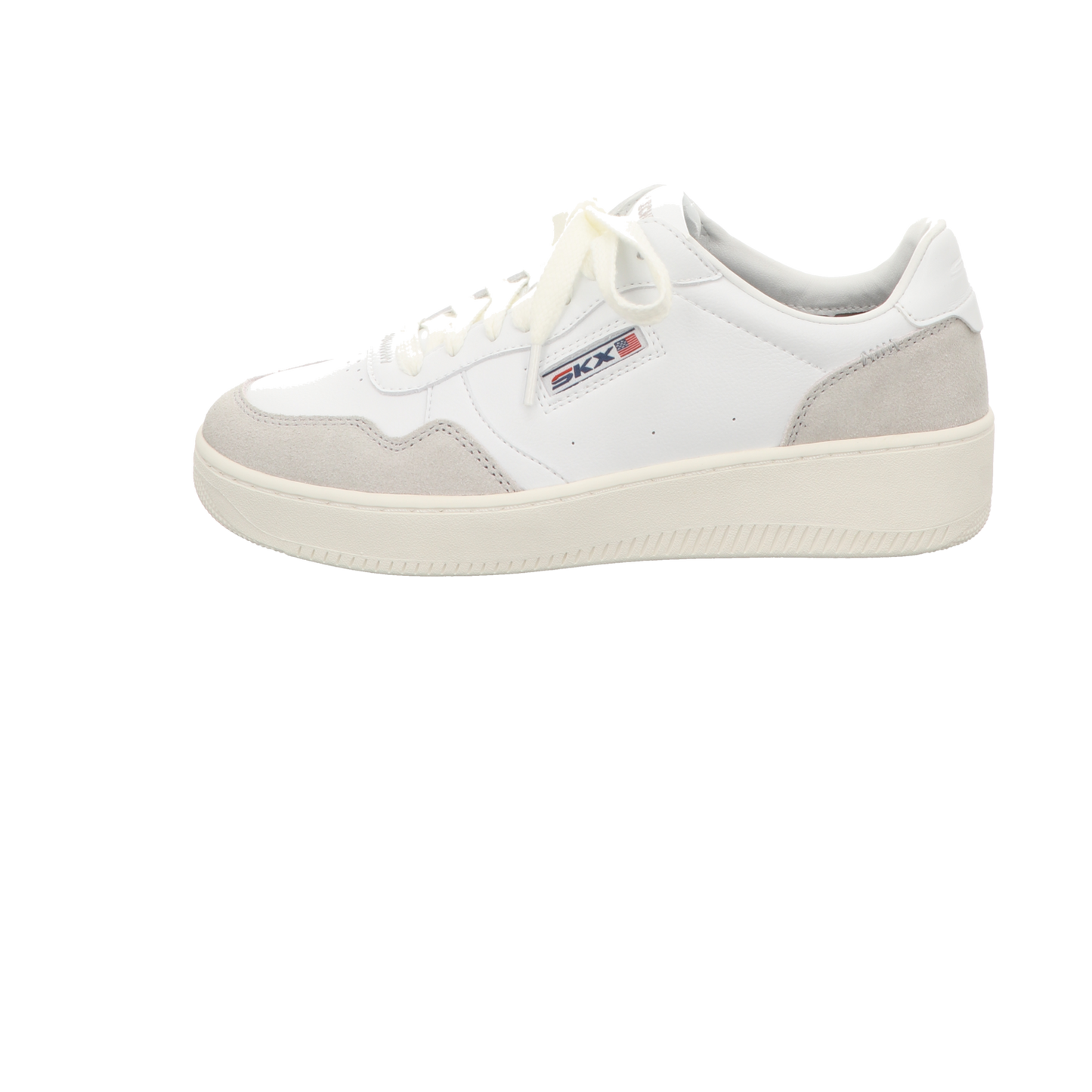 Skechers Damen Schnürschuh Court 2.0 On The Block in weiss