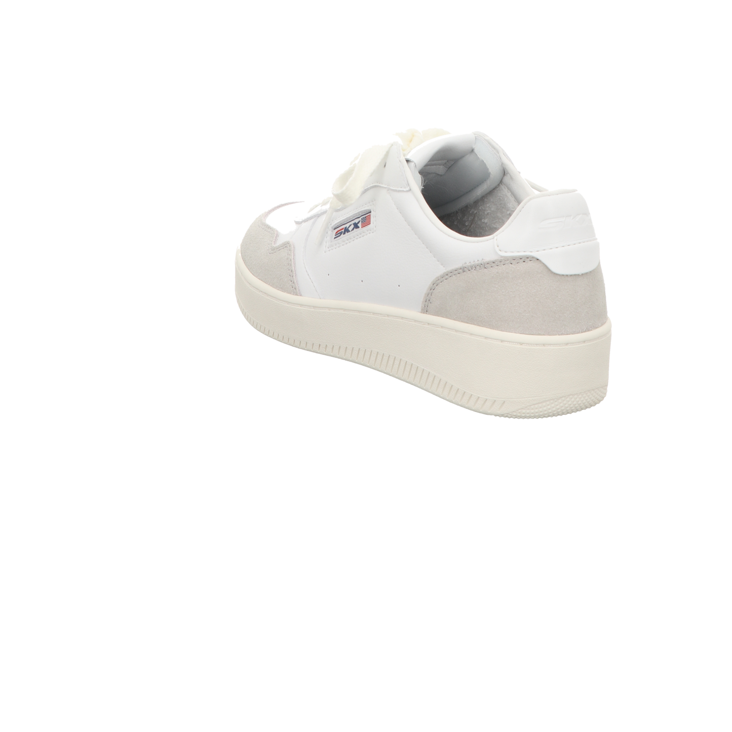 Skechers Damen Schnürschuh Court 2.0 On The Block in weiss