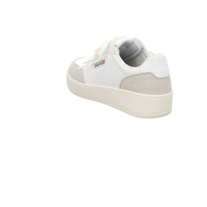 Skechers Damen Schnürschuh Court 2.0 On The Block in weiss