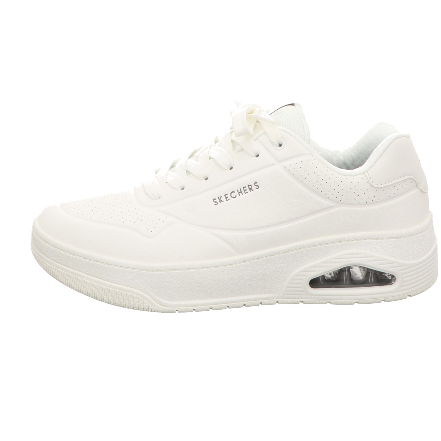 Skechers Herren Schnürschuh Uno Court in weiss