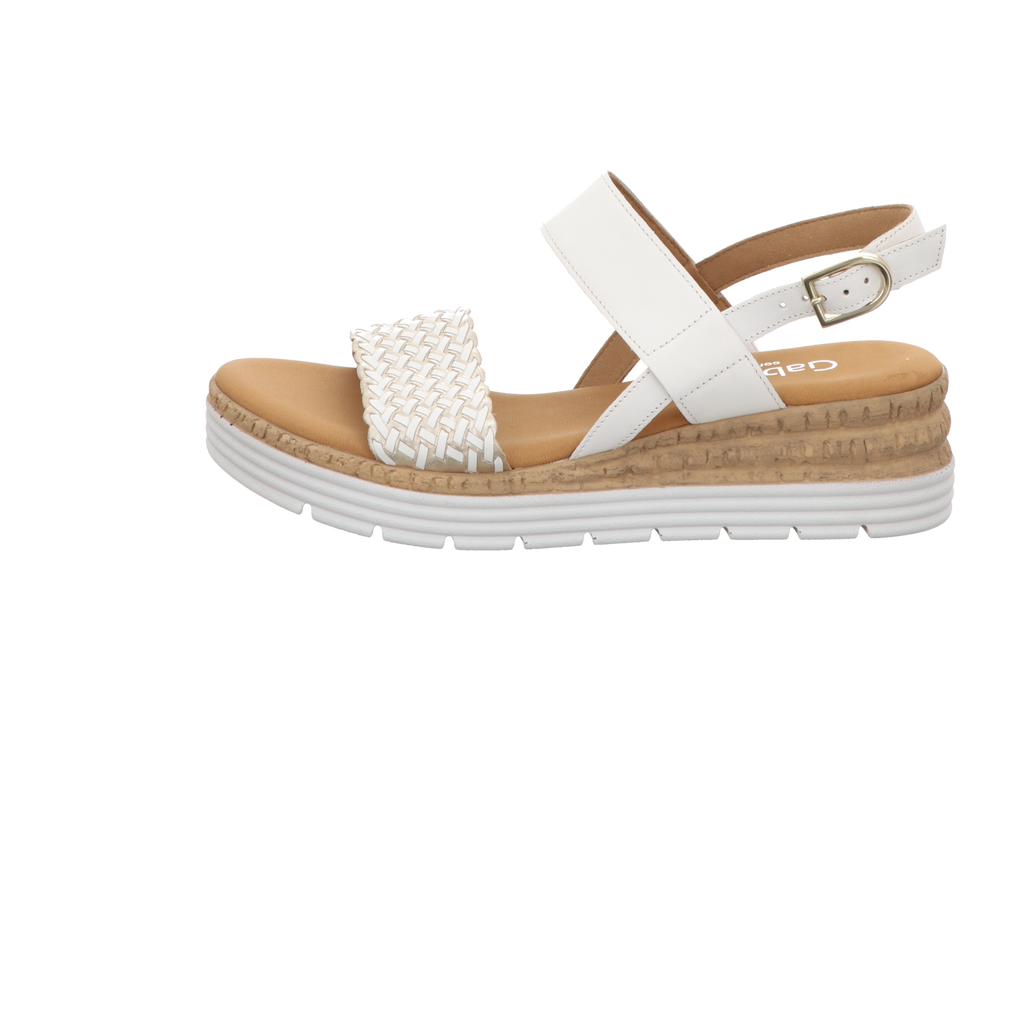 Gabor Damen Sandalette Genua in weiss