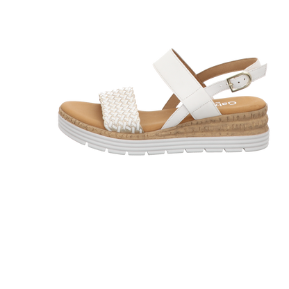 Gabor Damen Sandalette Genua in weiss
