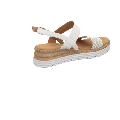 Gabor Damen Sandalette Genua in weiss
