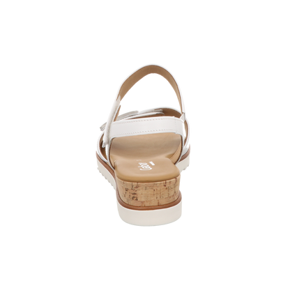 Gabor Damen Sandalette Genua in weiss