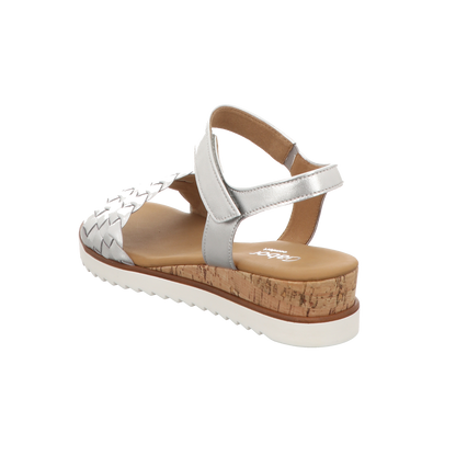 Gabor Damen Sandalette Genua in silber